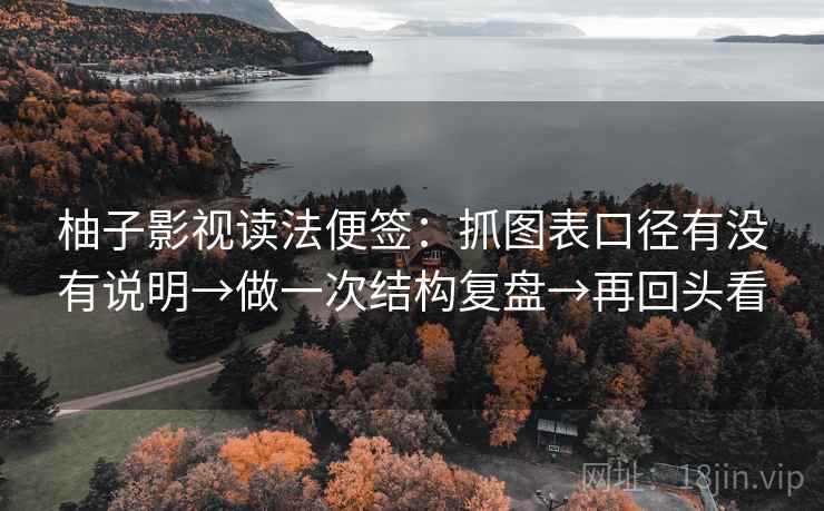 柚子影视读法便签：抓图表口径有没有说明→做一次结构复盘→再回头看